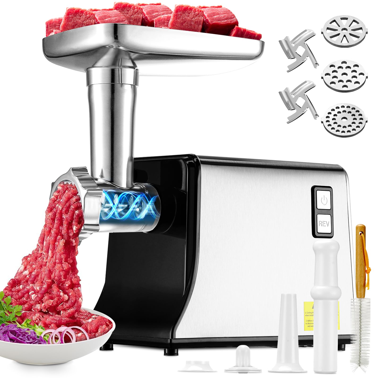 5.0 Upgrade Electric Meat Grinder,3S Grinding,Meat Grinders for Home Use-B