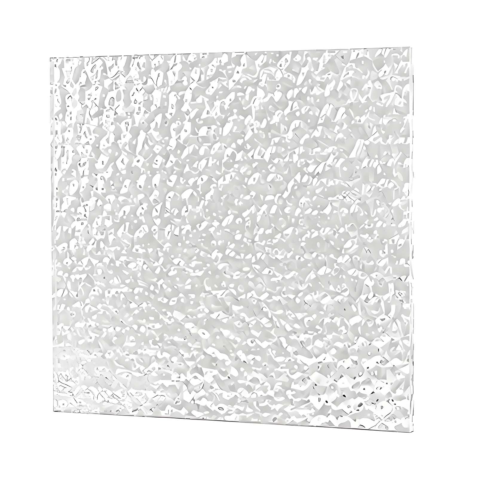 WOFDALY 3mm Clear Textured Acrylic Sheet Plastic Panel With Stone Striped for Privacy Window Cabinet Door Divider DIY Crafts and Display Projects,150x150mm