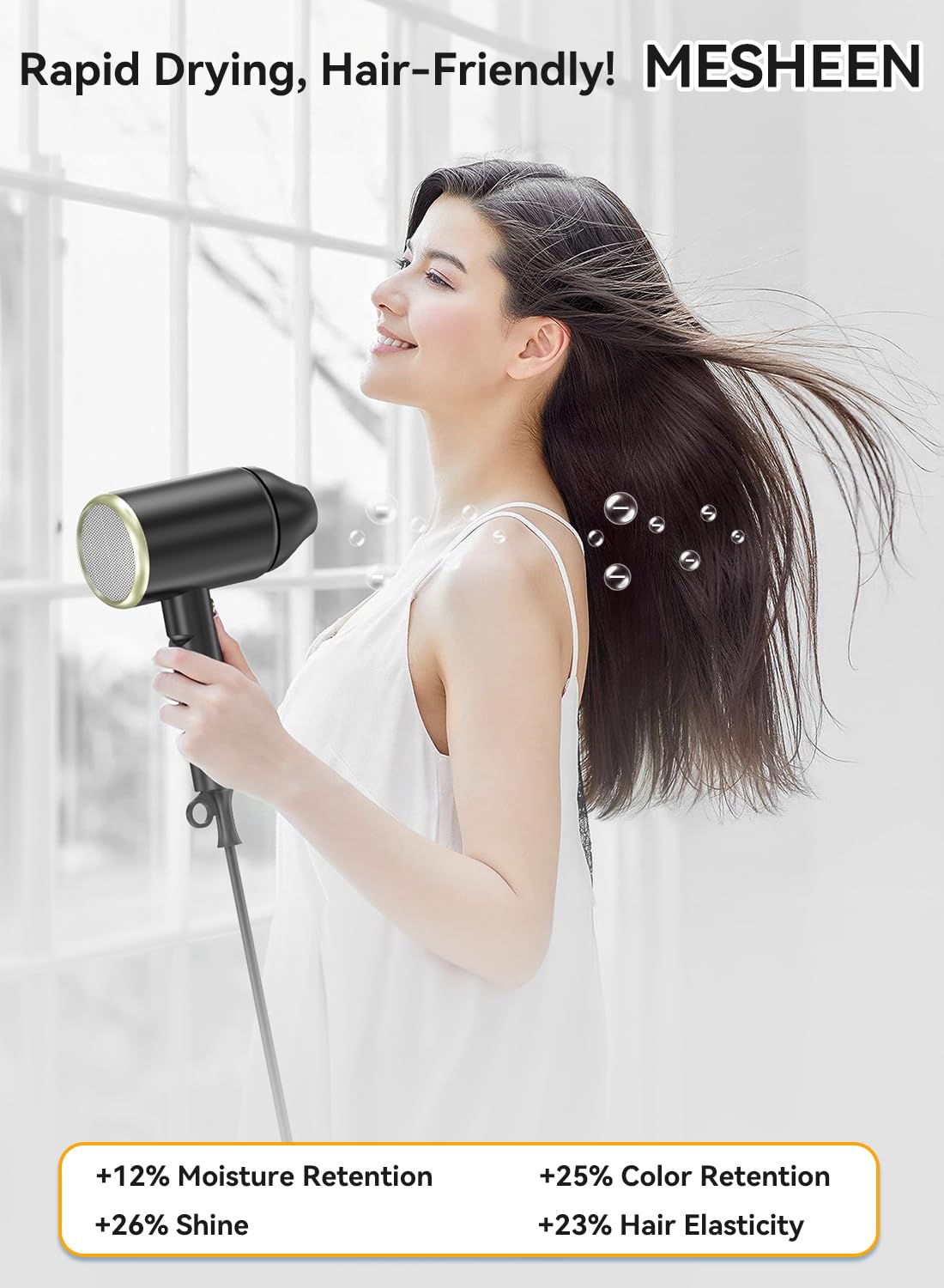 Amazon.com : Hair Dryer, Ionic Blow Dryer - Fast Drying, Low Noise