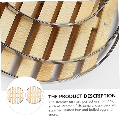 Miniatura 5 de FUNOMOCYA Bola de masa hervida cesta vapor bandeja s bambú vapor placa china vaporera estante