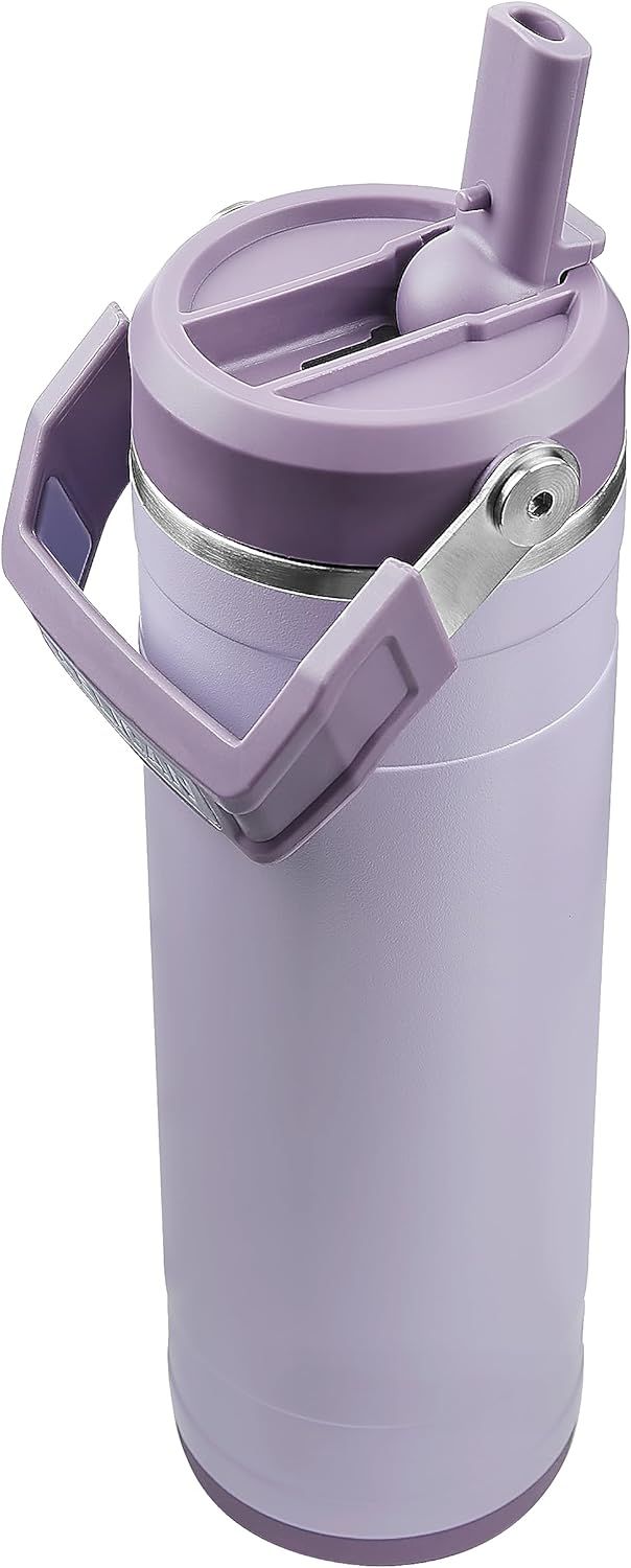 Pelican Hydration Pelican Pacific™ 26 oz Vacuum Insulated Tumbler - Recycled Stainless Steel Double Wall Travel with Dual Lid, Powder Coated Insulated Water Bottle For Cold Drinks, Lilac