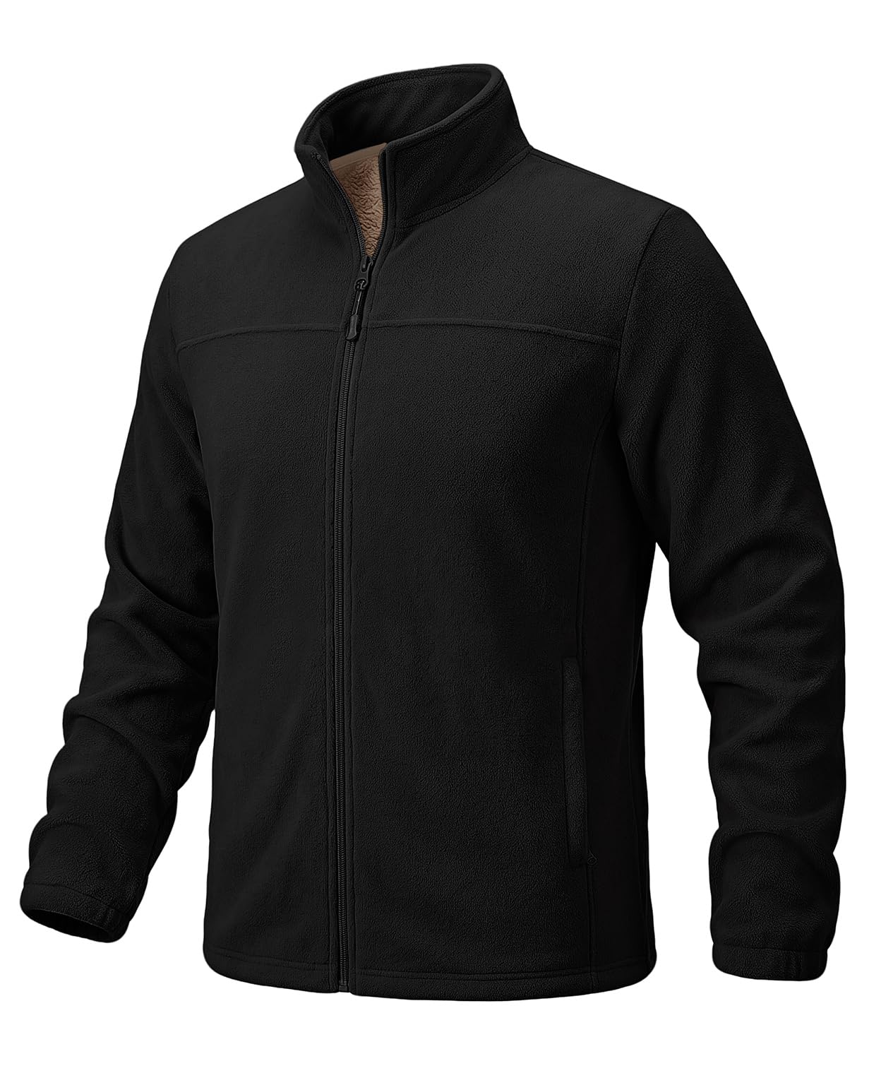 heekpek Veste Polaire Homme Hiver Full Zippé Fleece Jacket avec Poches