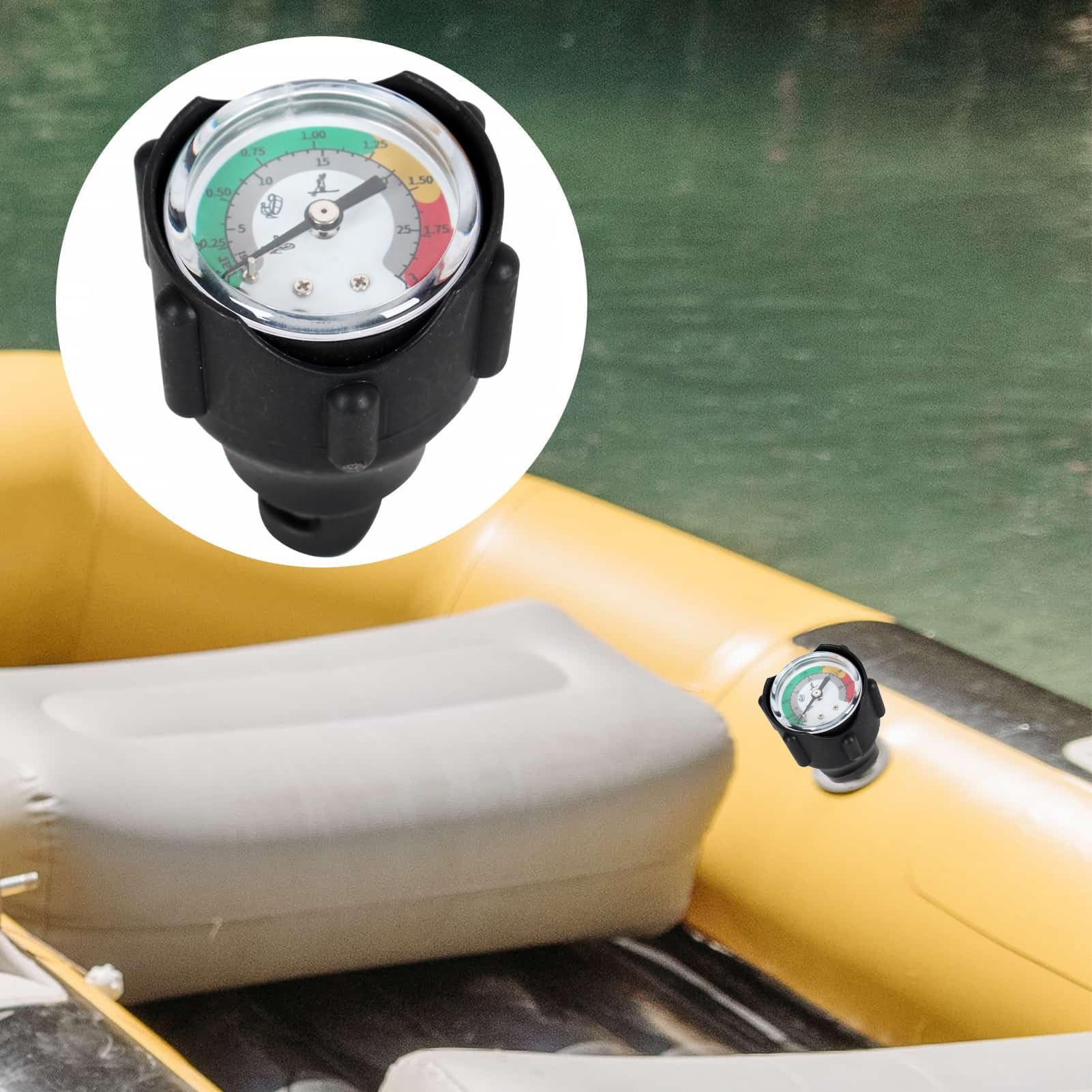 Barometro Per Gommoni | Strumento Di Misurazione Pressione Aria Con Barometro Per Canoe,Per Zattere E Attrezzatura Da Viaggio Outdoor Con Pompe