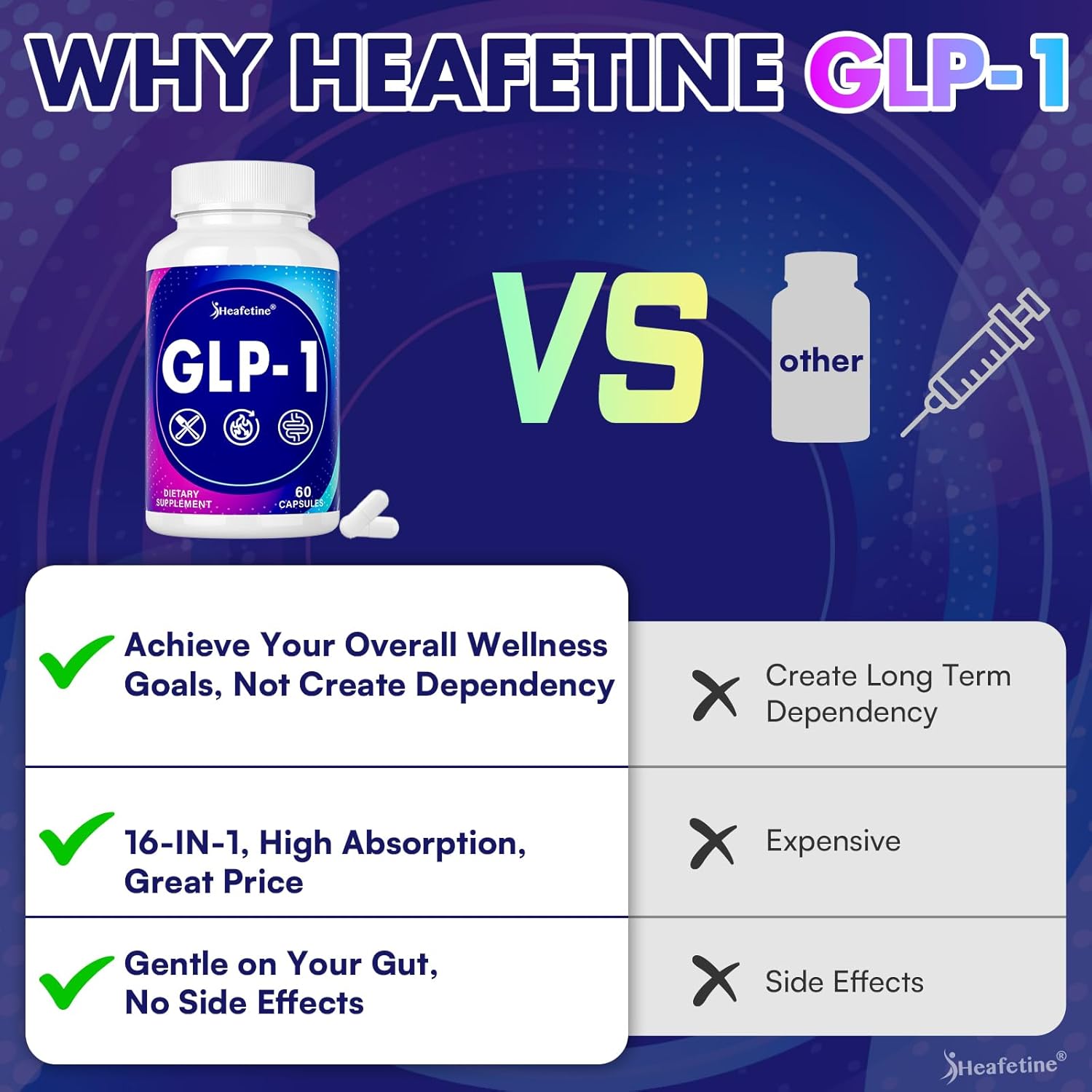 GLP-1 Supplement for Women & Men, GLP 1 Naturally 16X Scientific Formula, GLP-1 with Probiotic, Hops, Green Tea, GLP1 for Gut, Digestive & Overall Health* - 60 Capsules - Image 6