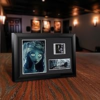 Vista 4 de Trend Setters Tim Burton's Corpse Bride - Velo de boda de Emily's - Presentación de escritorio MiniCell de FilmCells de 7 x 5 pulgadas - Con clip