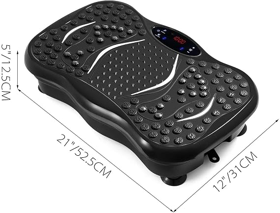 Valkyrie M570 Titreşimli Masaj ve Spor Aleti Vibrating Plate - 2x Direnç Lastiği - Bluetooth USB Bağlantı Speaker - Kumandalı