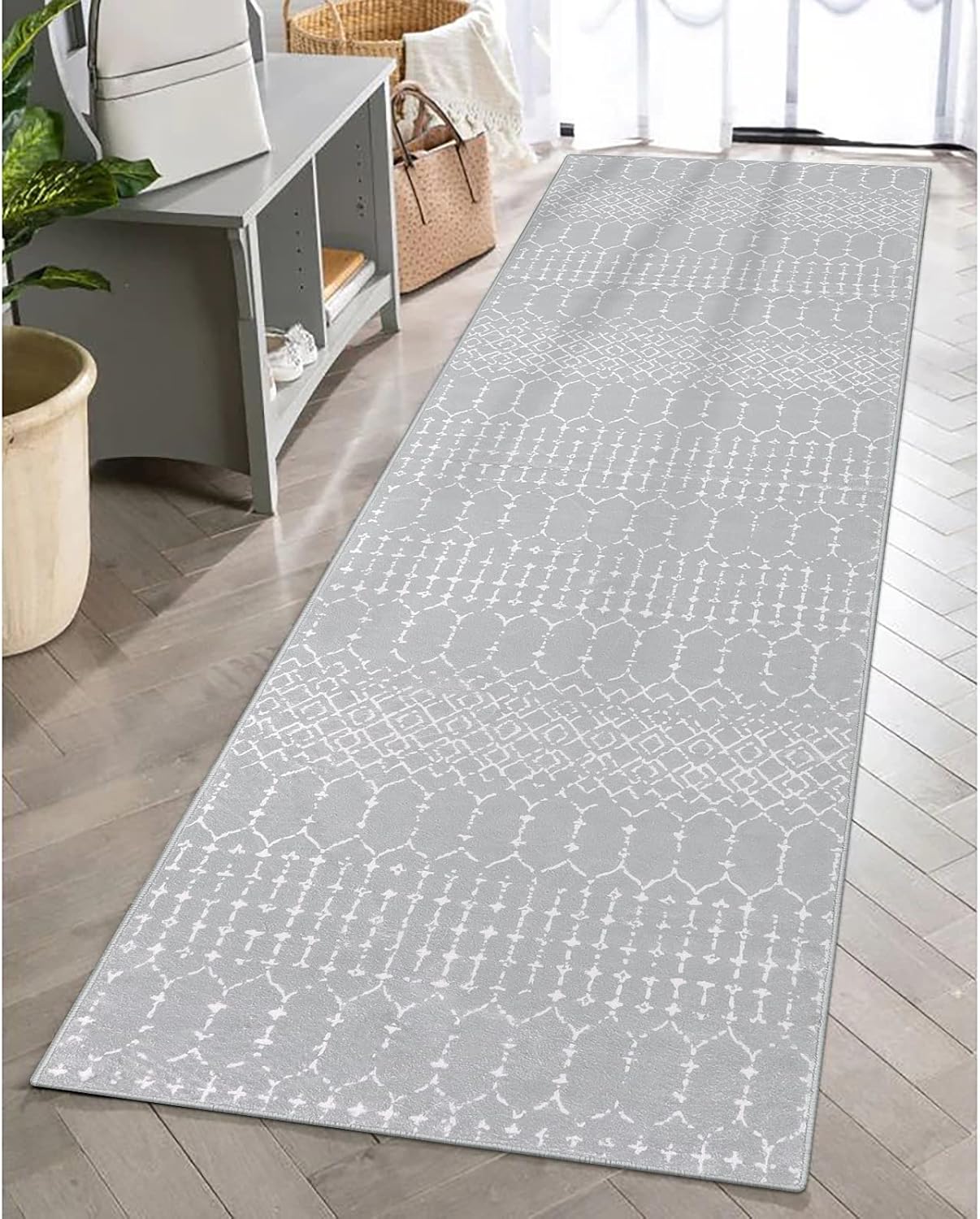 Lahome Moroccan Runners for Hallways 2x6 Washable NonSlip