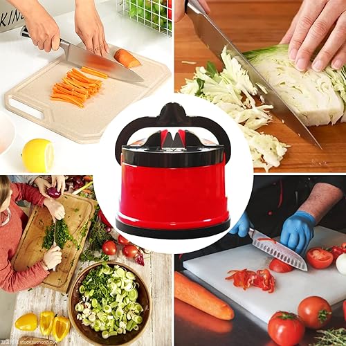 Miniatura 5 de Afilador de cuchillos con ventosa, afilador de cuchillos profesional, afilador de cuchillos profesional, piedra de molienda de tungsteno, afilador