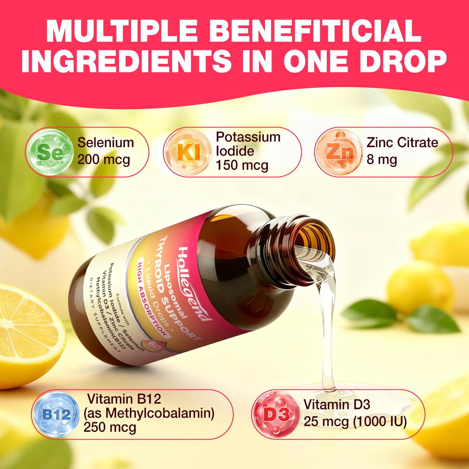 Liposomal Selenium & Iodine Supplement for Women Drops — Amazon image 3