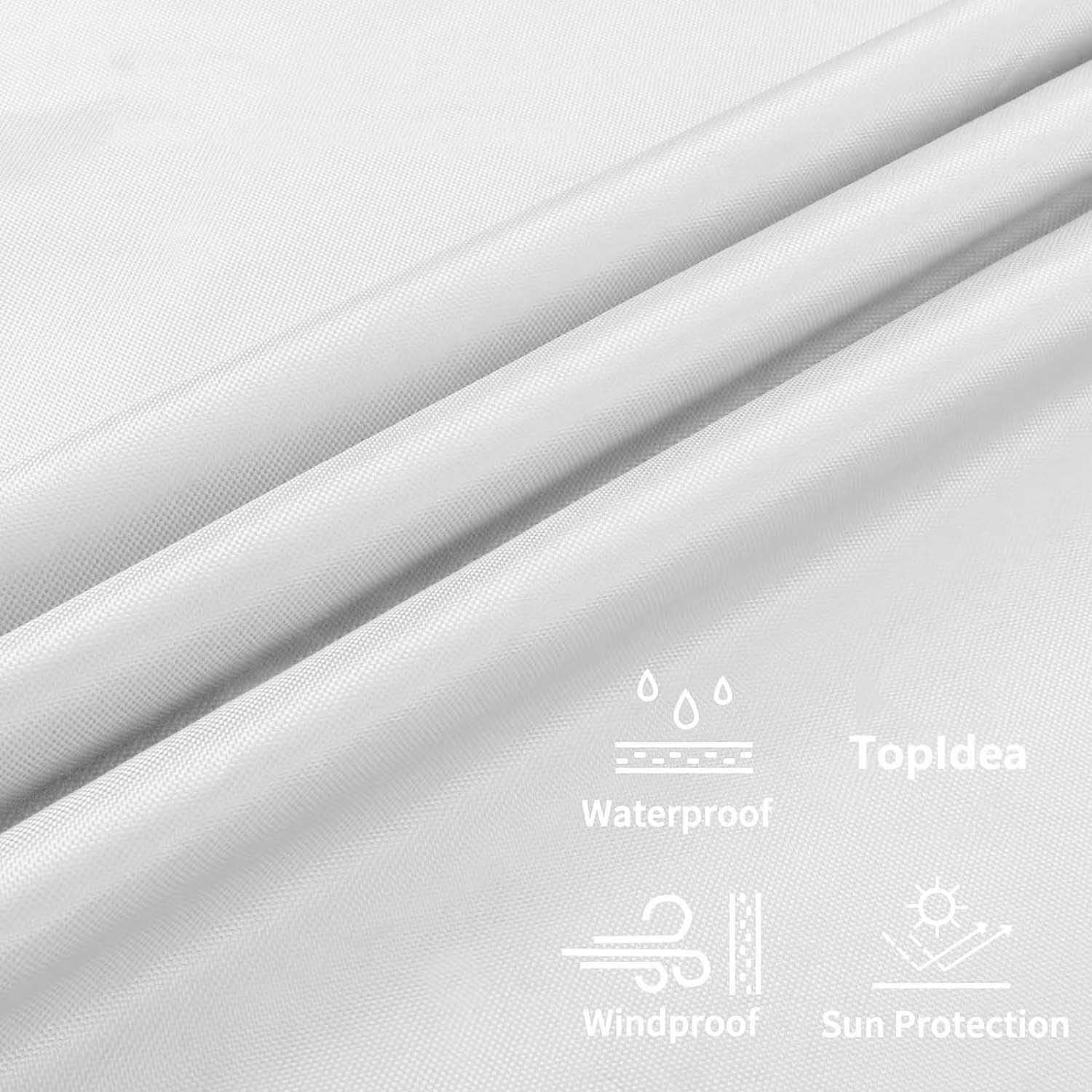 Coperture per Mobili da Giardino Copertura Tavolo Sedie Esterno Impermeabile Telo Copri Tavoli da Terrazza Quadrato 600D Oxford Anti-UV Antivento 120x60x90cm