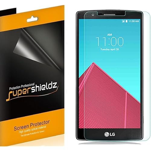 Supershieldz (6 Pack) Designed for LG G4 Screen Protector, High Definition Clear Shield (PET)