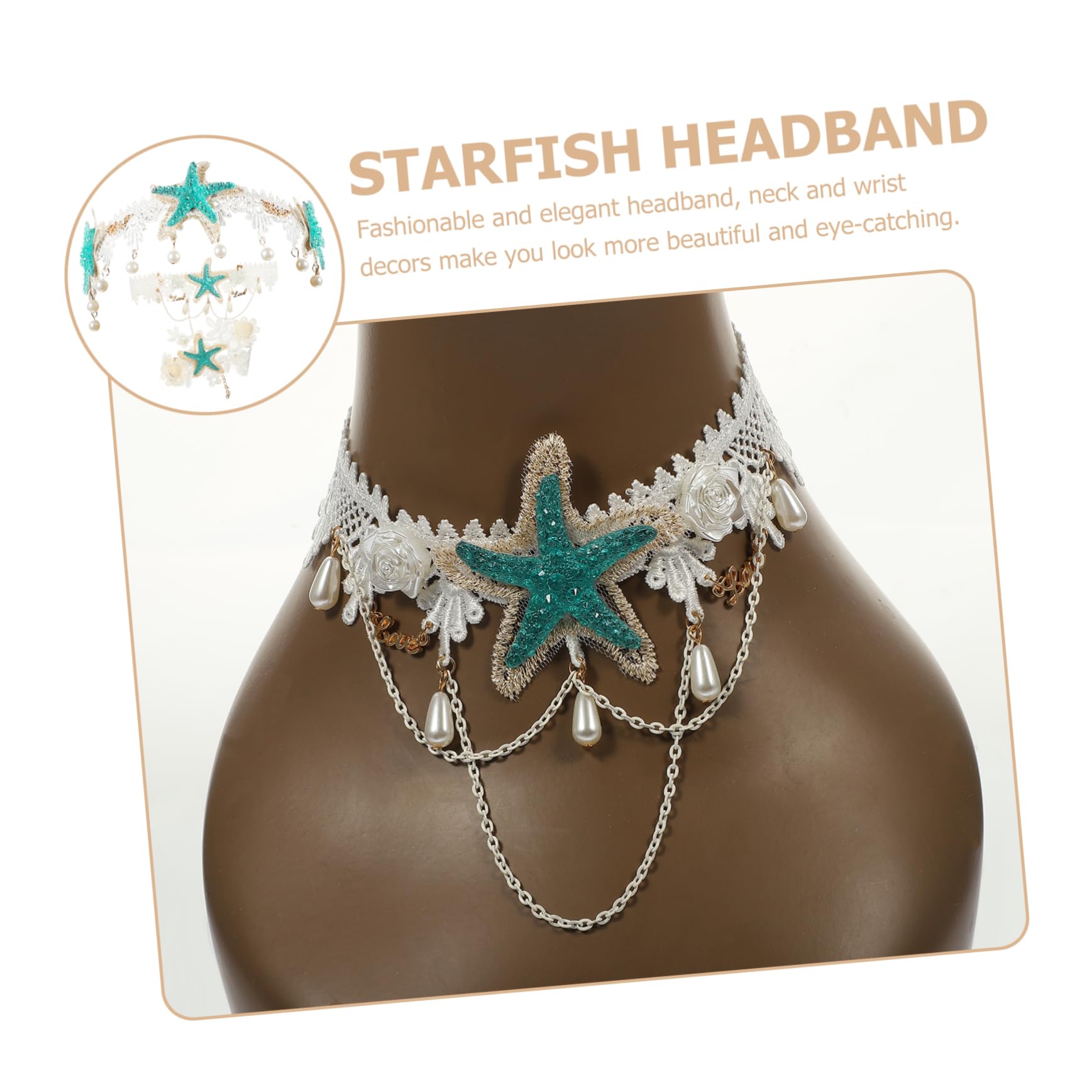 MAGICLULU Lot De 3 Bandeaux À Cheveux Uniques En Forme Détoile De Mer Pour Femme Accessoire De Fête Denterrement De Vie De Jeune Fille