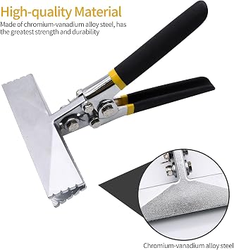 Hand Seamer, 6in Straight Jaw Sheet Metal Bender Tools, Sheet Metal Seamer Form Edge Seamer Seaming Plier with Ergonomic Handle, for Bending and Flattening Sheet Metal Hand Tool