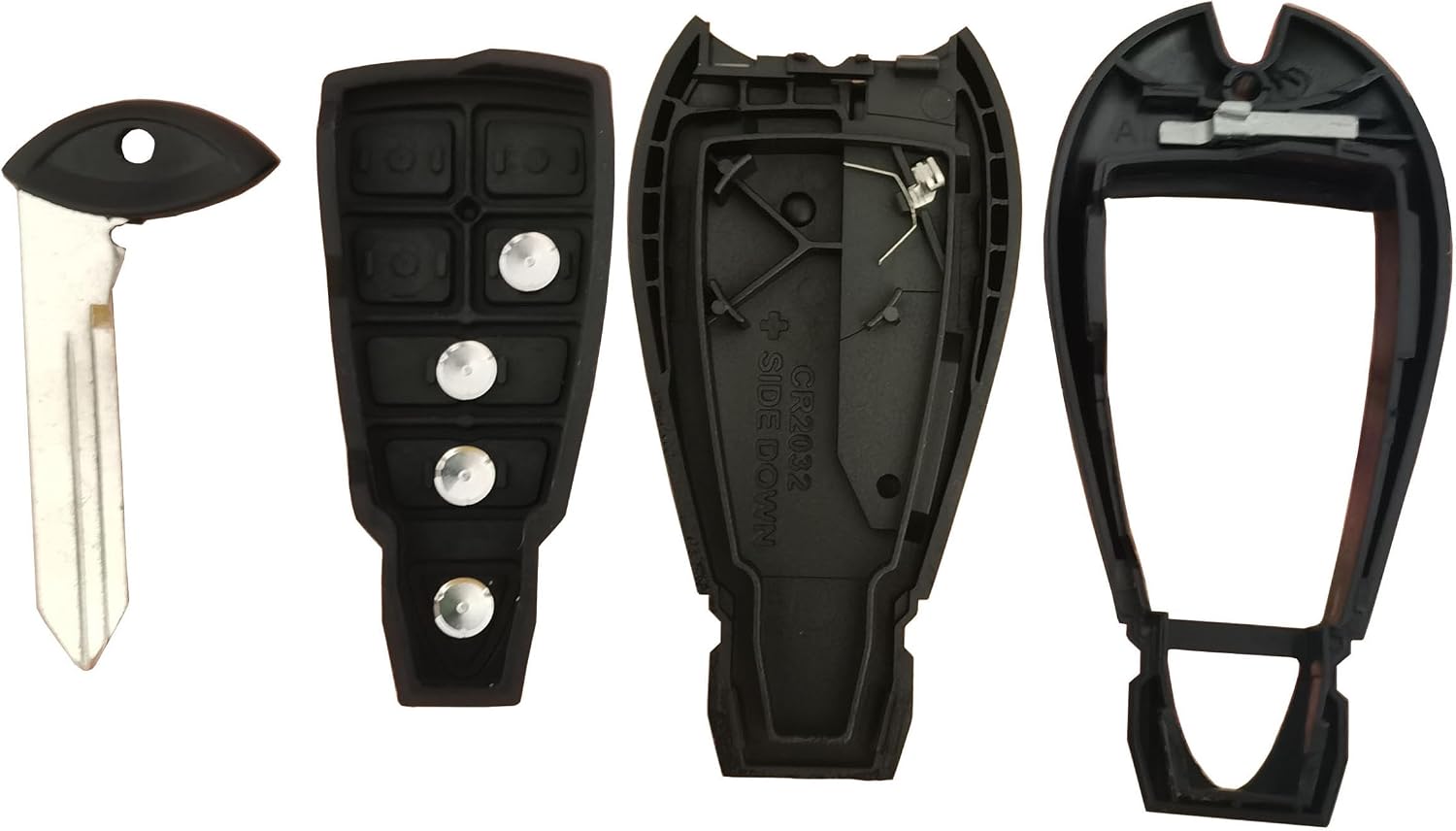 Replacement for Keyless Entry Remote Key Fob Shell Case Fit for 2013-2018 Dodge Ram 1500 2500 3500 (4-Button b)