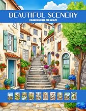 Beautiful Scenery: COLOURING BOOK FOR ADULTS