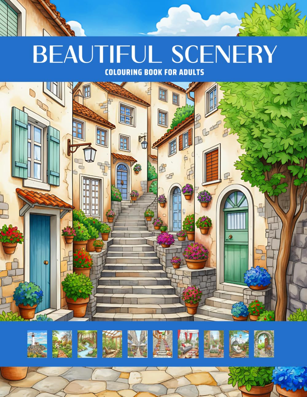 Beautiful Scenery: COLOURING BOOK FOR ADULTS