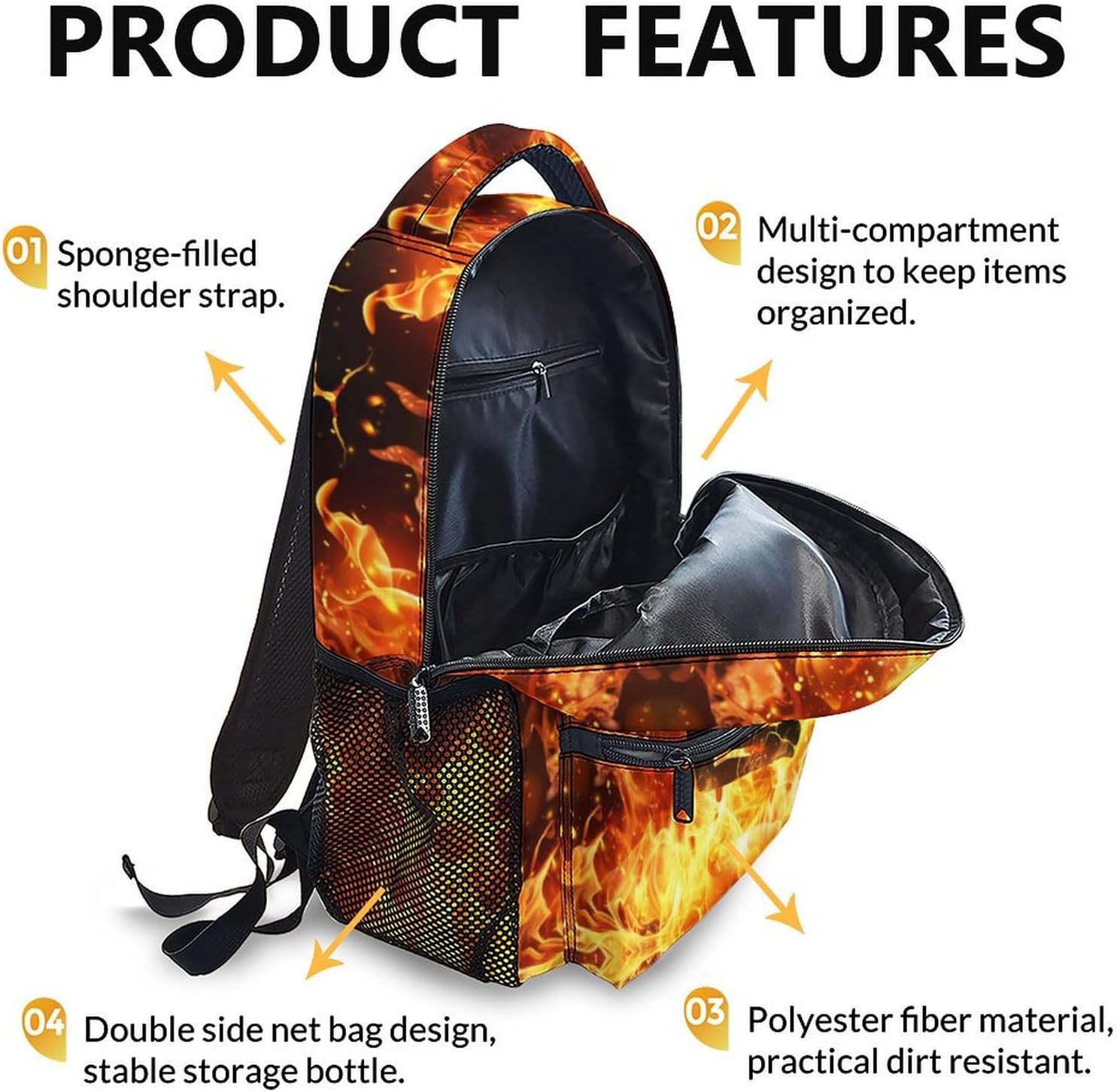 Kids Backpack for Boys - Volleyball Print Sport Backpacks for Travel - 17 Inch School Bookbag Teen Boys Backpacks for Kindergarten Elementary Primary Middle College