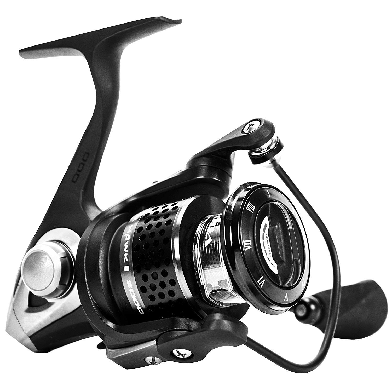 ecooda fishing reel spooler Black Hawk II 2000 Size Metal Spool Spinning Reels Saltwater/Freshwater Boat Rock Bass Lure Jigging Fishing Reel: Buy Online at Best Price in UAE Series-Name__Coldwater Pro Model 17 - Jig Model:REVRLT2000