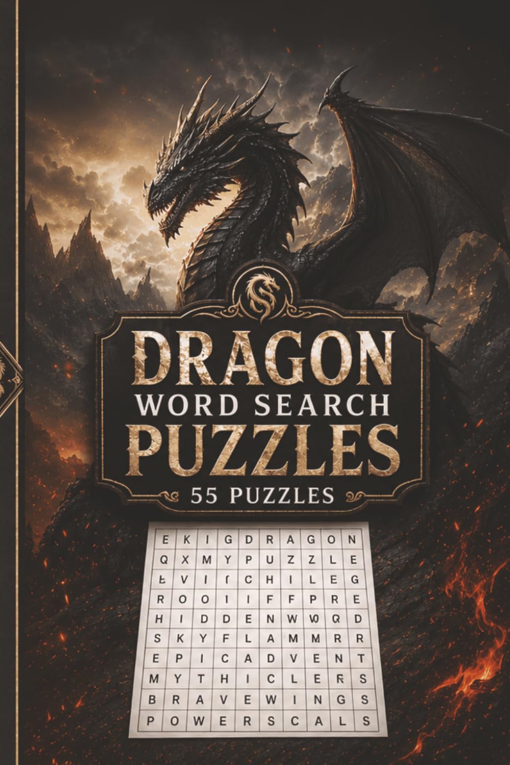 Dragon Word Search Puzzle: 55 Puzzles Word Search about Dragon and More | 6x9 inches, 110 pages | Gift for Dragon, Mythical & Medieval Lover