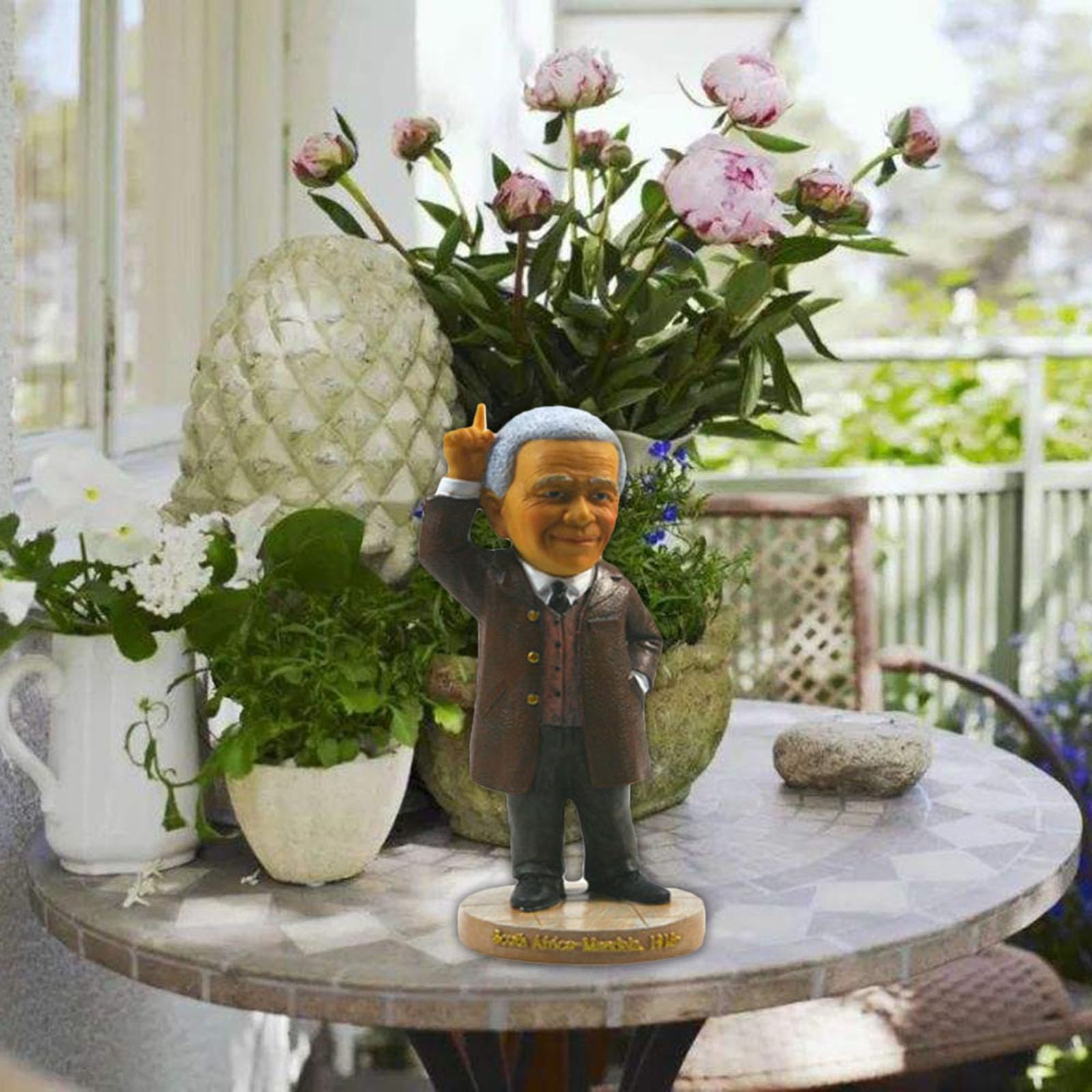Estatua De Nelson Mandela, Estatua De Resina, Escultura De Decoración del Hogar, Decoración De Colección, Marrón