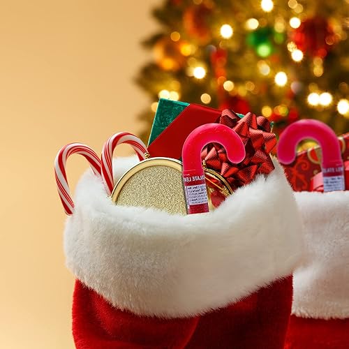 Miniatura 2 de Pequeños dulces de chocolate recubiertos de caramelo en divertido embalaje de bastón de caramelo, golosinas navideñas para recuerdos de fiesta y