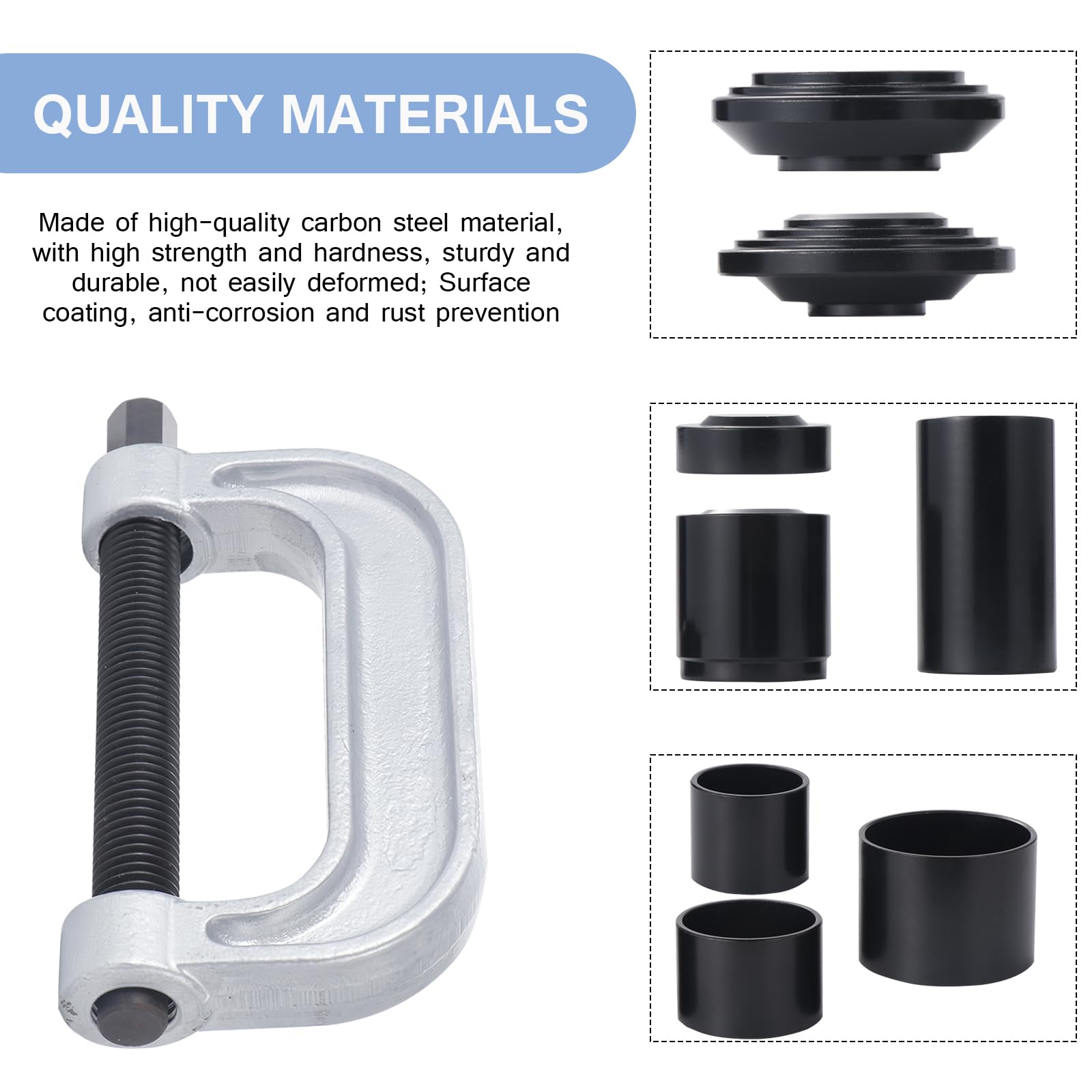 Gueenky 10tlg Estrattore per Giunti a Sfera, Adattatore Estrattore Giunto Sferico per l'Installatore Automatico di Riparazione dell'automobile 2WD & 4WD Remover