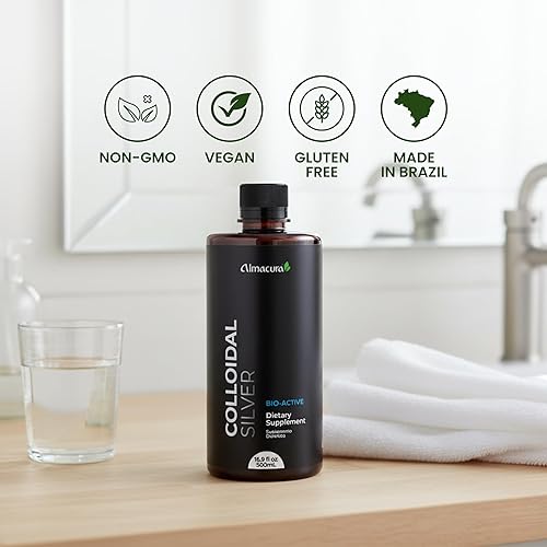 Miniatura 2 de Silver Bio-Active Silver Hydrosol líquido para apoyo inmunológico - 40 ppm - 16.9 onzas líquidas (16.9 fl oz), ultra puro, potente eficaz,