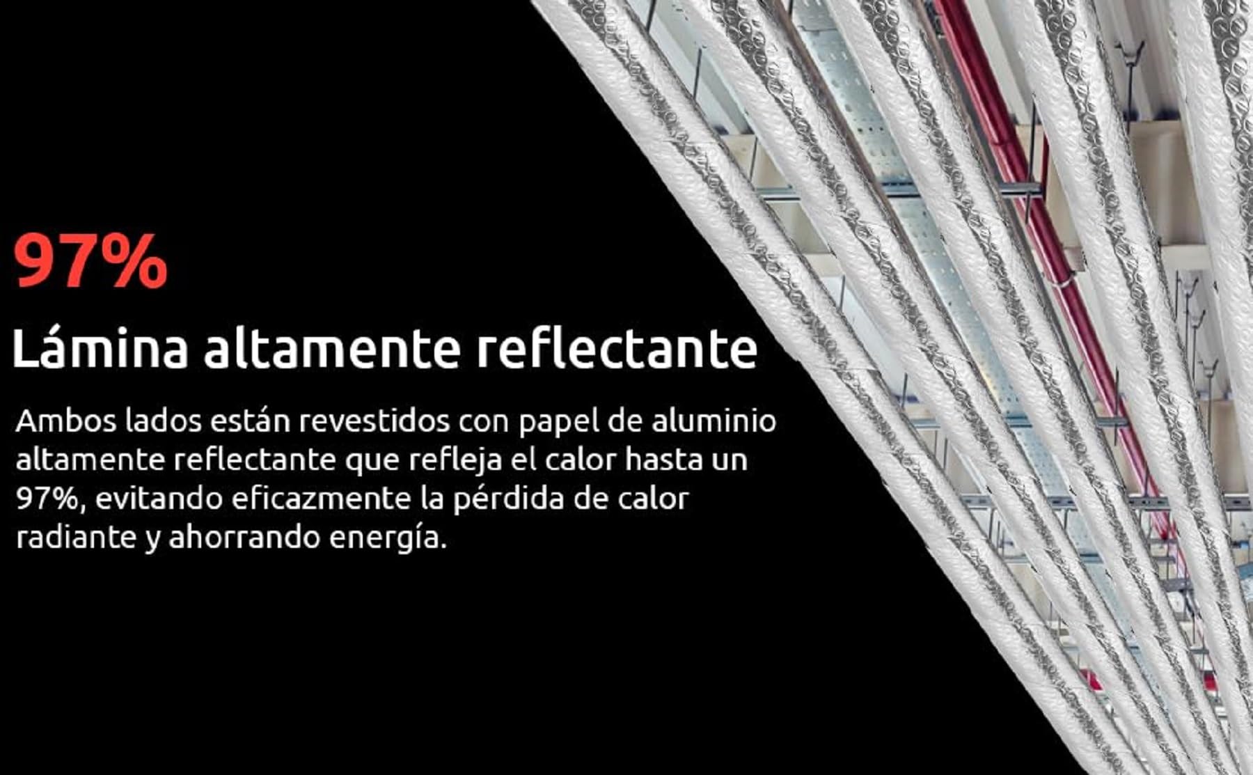 MULTI 7-7 (1,25X20 m)|Aislante Termico para Paredes, Fachadas, Techos, Cubiertas,Ventana, Suelo,Coche,Garaje,Camper |Válido para cualquier tipo de construcción| 7 Capas | 7mm Espesor| 25m²