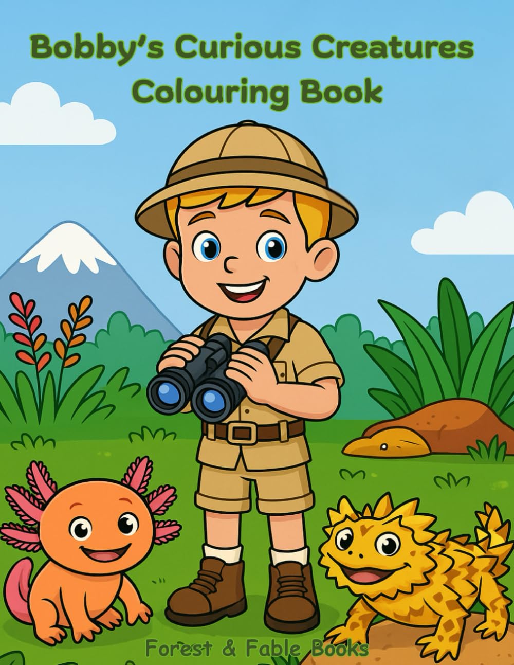 Bobby's Curious Creatures Colouring Book