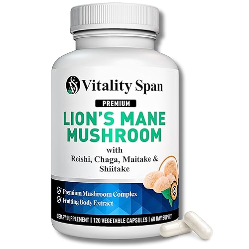 Lions Mane Supplement Capsules – Lion’s Mane Mushroom Extract for