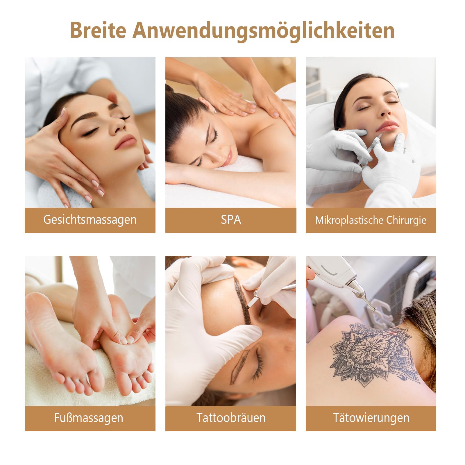 Bonnlo Massageliege verstellbar Kosmetikliege Tattooliege Massage Tattoo Stuhl Kosmetiker Bett Mehrzweck Gesichtsbett Stuhl Weiß