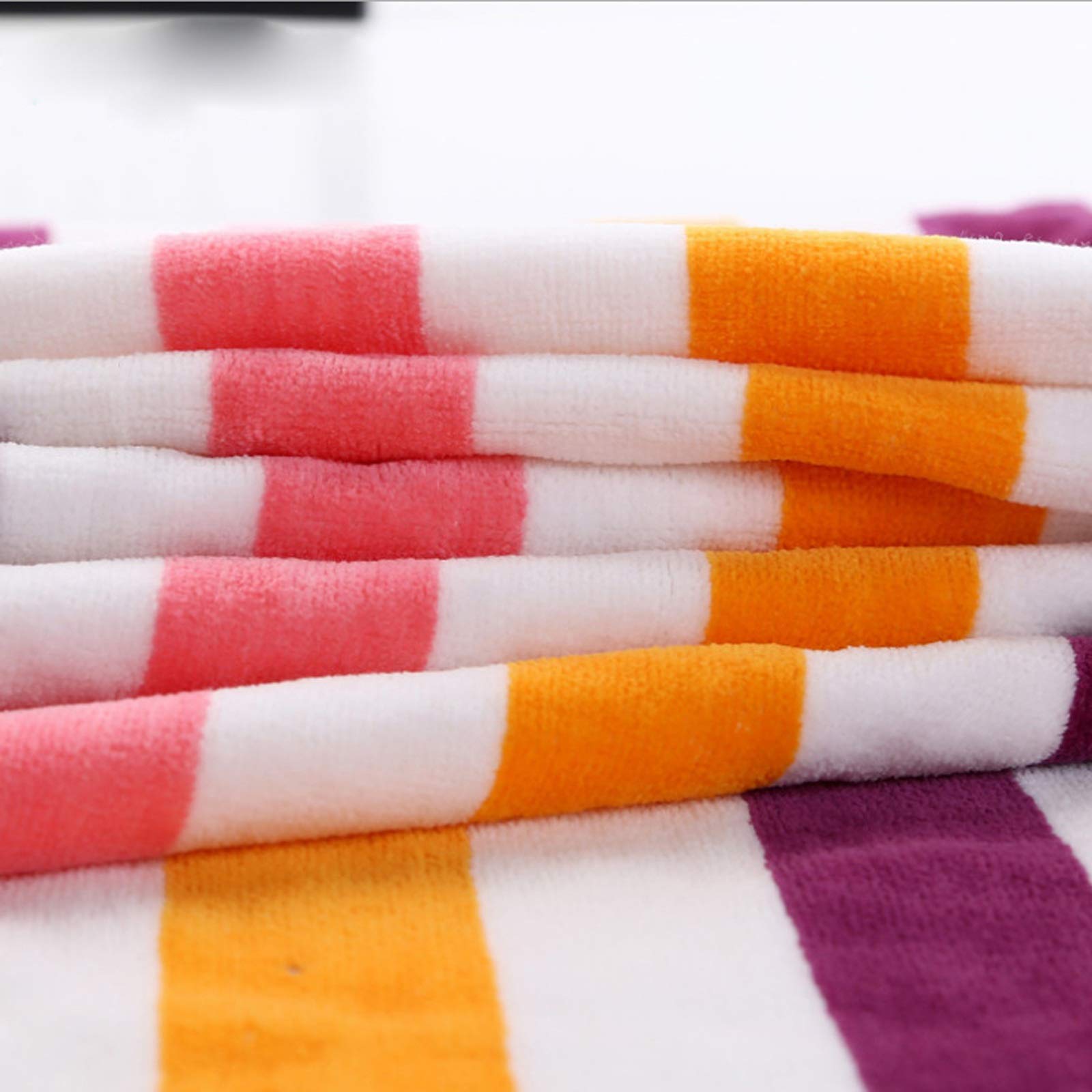 Telo mare a righe tinto in filo di cotone estivo Super assorbente 70x140cm Asciugamani da bagno grandi per regalo per adulti