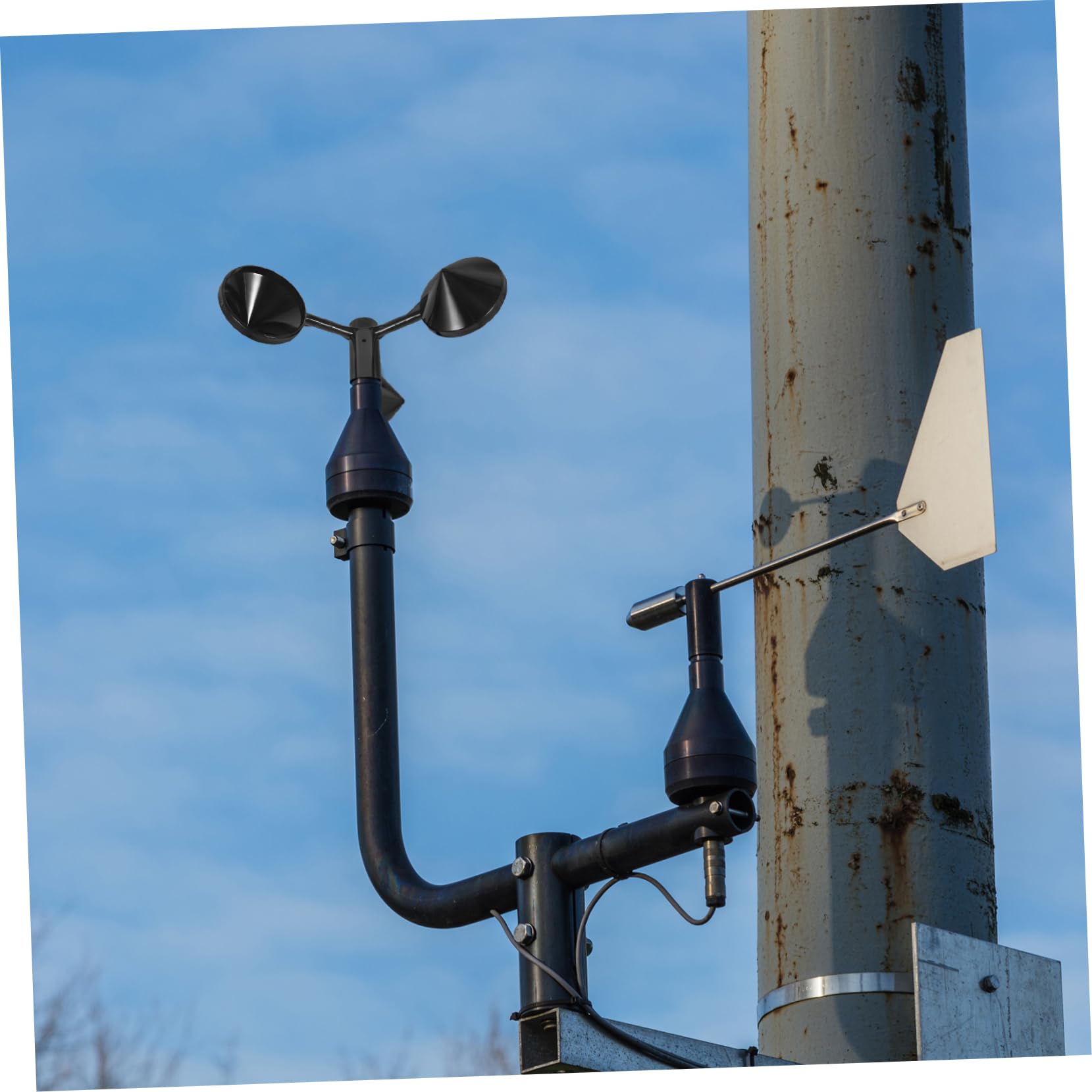 Windgeschwindigkeitsmesser Anemometer Gehäuse Für Windmessung 3 Schalen Windgeschwindigkeits Sensor Wetterstation Zubehör Für Präzise Windmessungen
