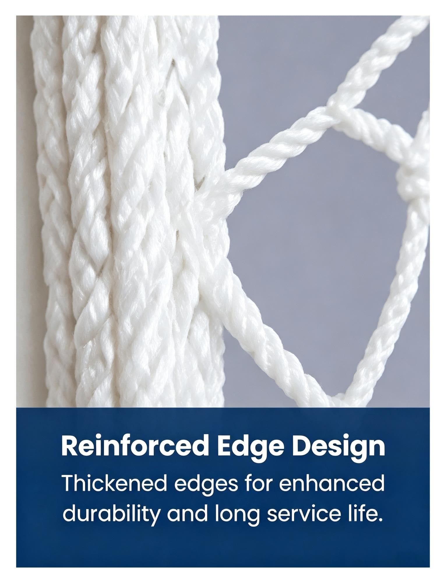 Nylon Schutznetz 5cm Masche Seilnetz Balkon Treppe Außen | Robustes Netz mit 8mm/10mm Seildurchmesser für Balkon, Garten, Baustelle und Trennbereiche(Rope D 0.8cm/8x9m)