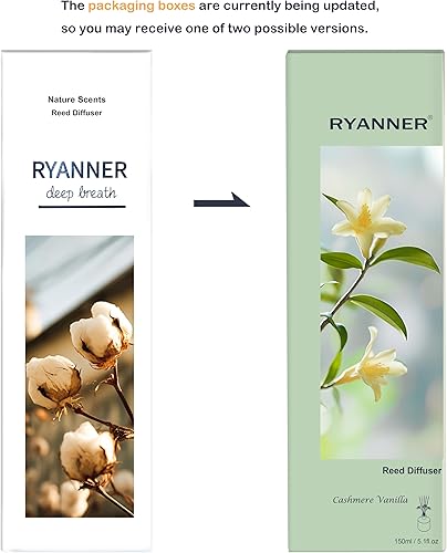 Miniatura 9 de Juego de difusor de varillas de 5.1 onzas líquidas, difusor de aroma de vainilla de cachemira con palillos, difusor de varillas de fragancia para el