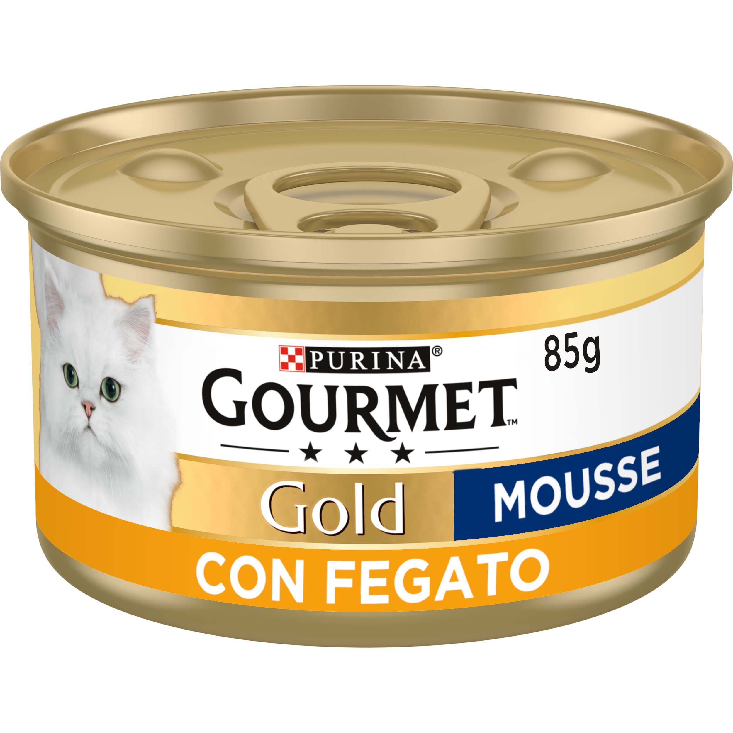GOURMET GOLD Cibo umido per gatti adulti Mousse con Fegato 24 lattine da 85g