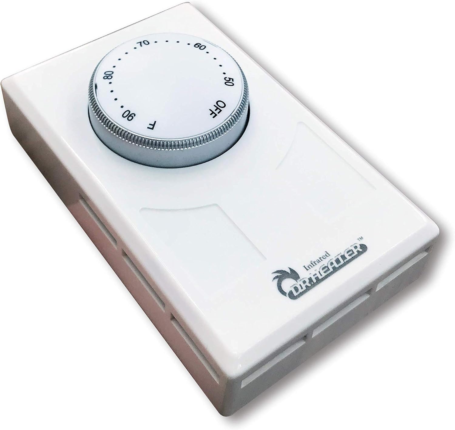 Dr. Infrared Heater DR-001 Wall Thermostat 4 wires single or Double poles 120-277V 3360-7756W, White.