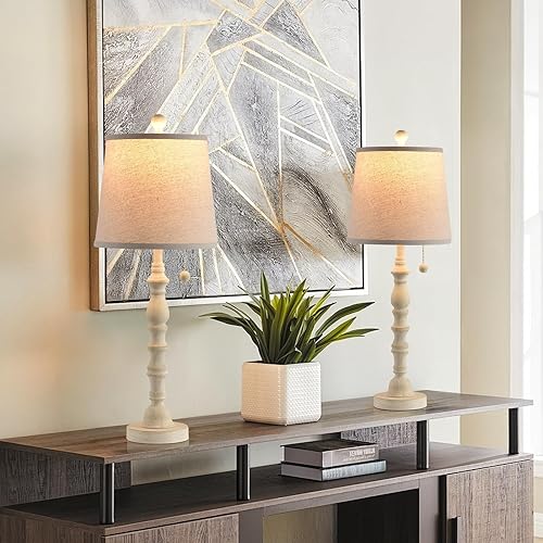 Miniatura 9 de Terpsichore Lámparas para Sala de Estar Lámpara de Mesa Moderna de Granja Lámparas de Lectura de Mesita de Noche Juego de 2 Mesitas de Noche Lámpara