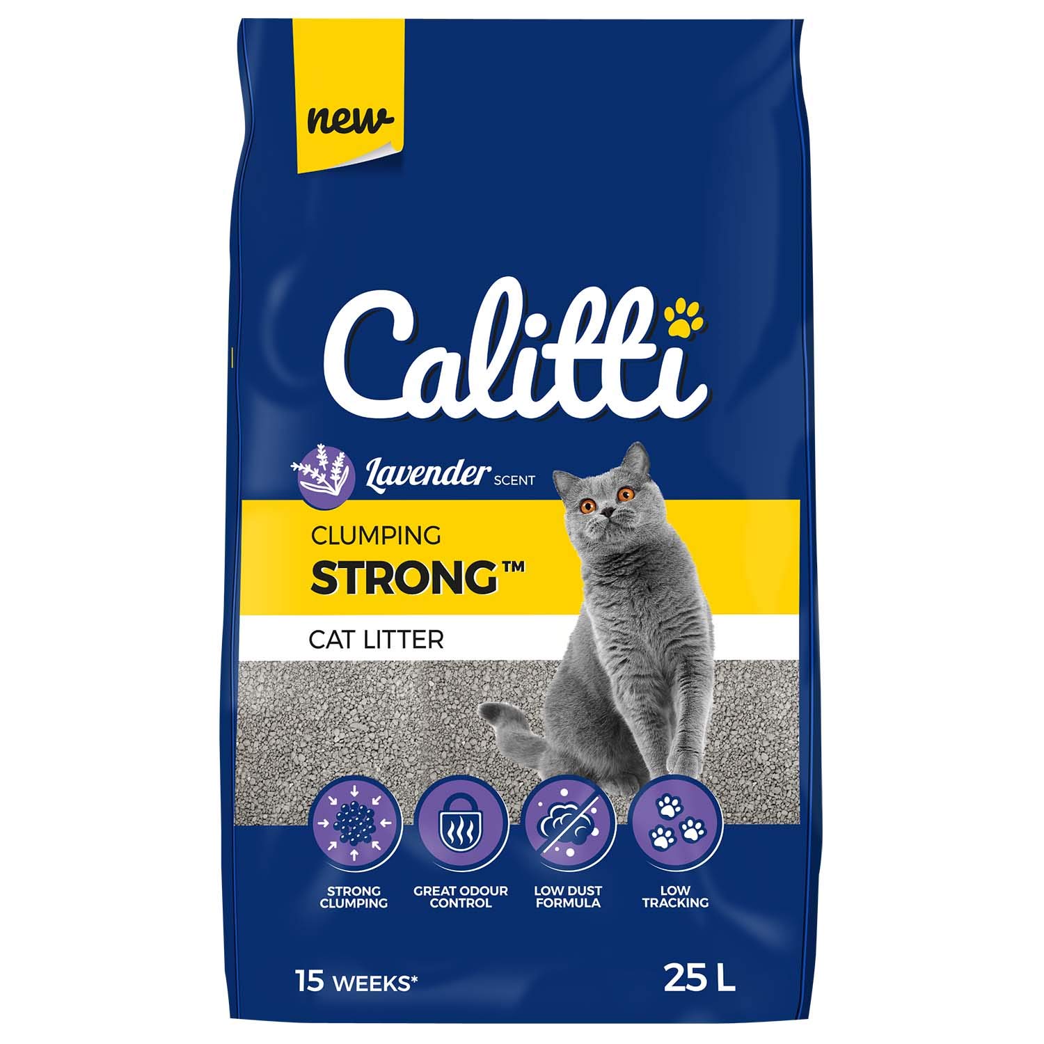 Calitti Strong Lavender - Bentonite Litter 25 l