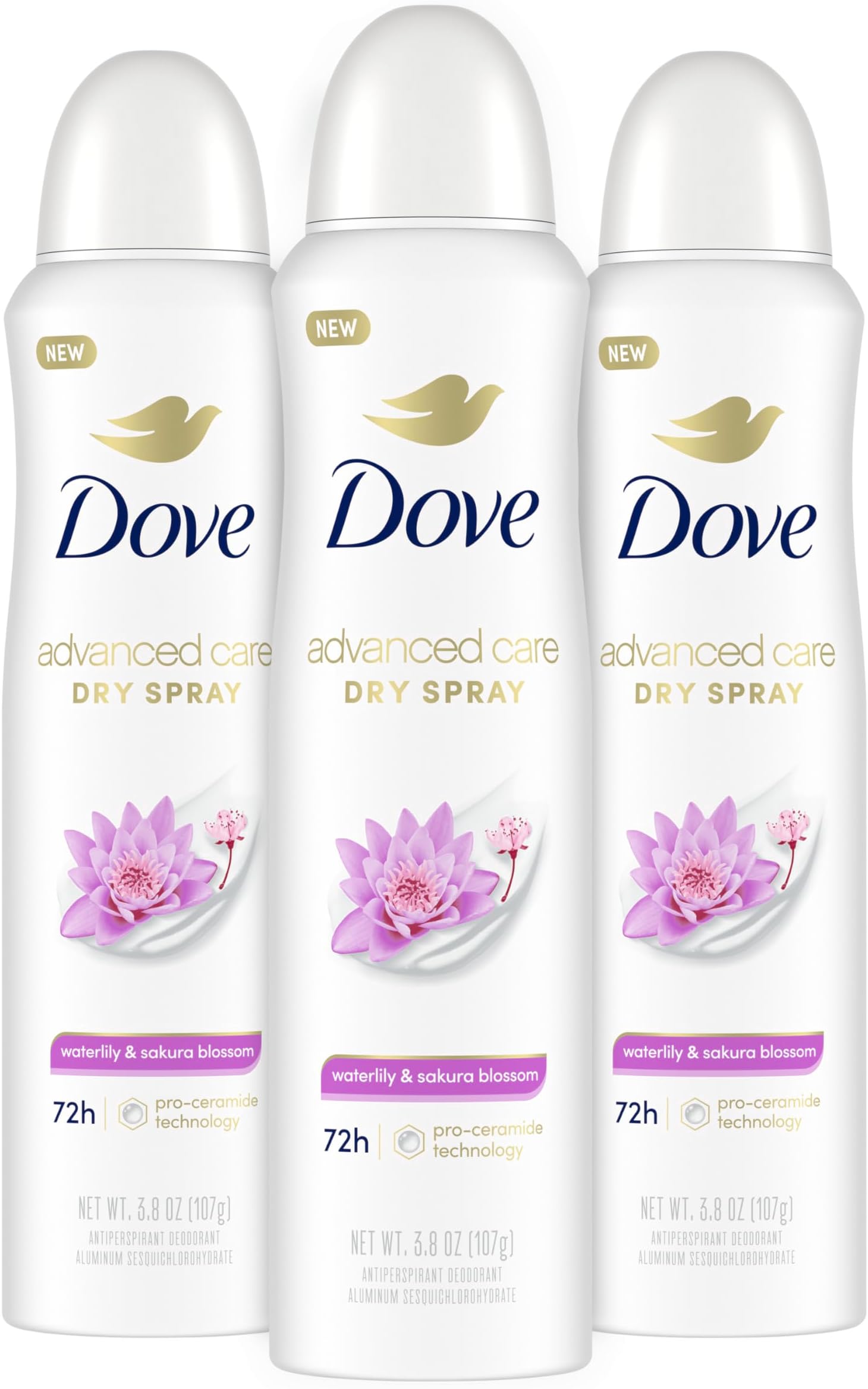 Dove Advanced Care Antiperspirant Deodorant Spray Powder