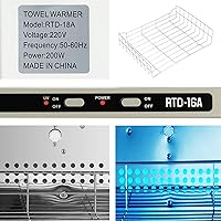 Vista 4 de Artist hand Armario calentador de toallas calientes, calentador de toallas de gran capacidad de 16 L, armario de acero inoxidable de calentamiento