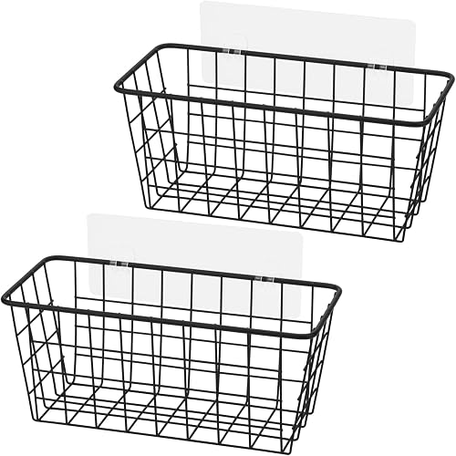 Toplife no-drill cabinet door hanging basket organizer