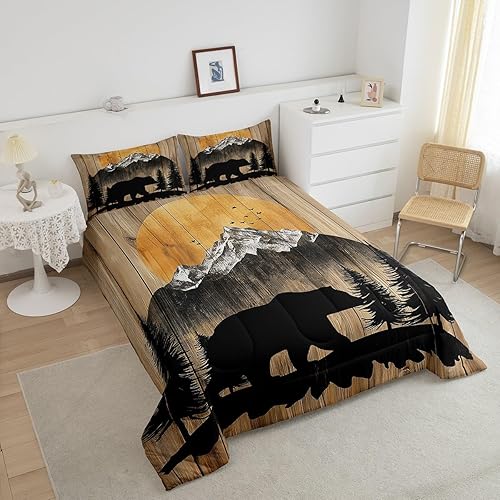 Miniatura 11 de Feelyou - Juego de edredón retro hippie con flores, tamaño King, para niños, con diseño de plantas florales botánicas de los 60 y 70, edredón Multi