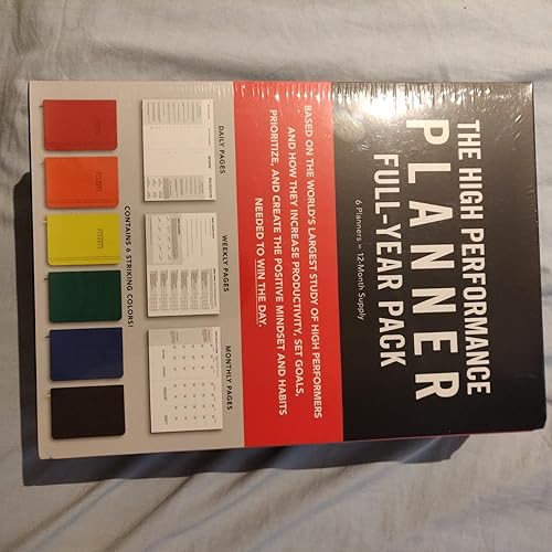 High Performance Planner Full-Year Pack: 6 Planners = 12-Month