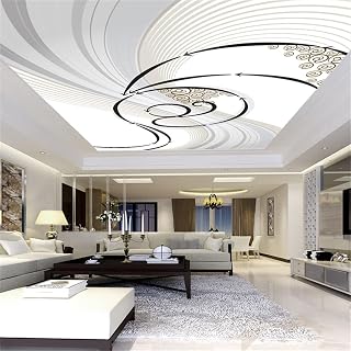 Black Arrow Wall Mural Wallpaper, White Simple Ceiling 3D Large Photo Poster Wall Painting Mural,for Living Room Bedroom Dining Room Bathroom Store,Self-adhesive-135 W x106.3 H