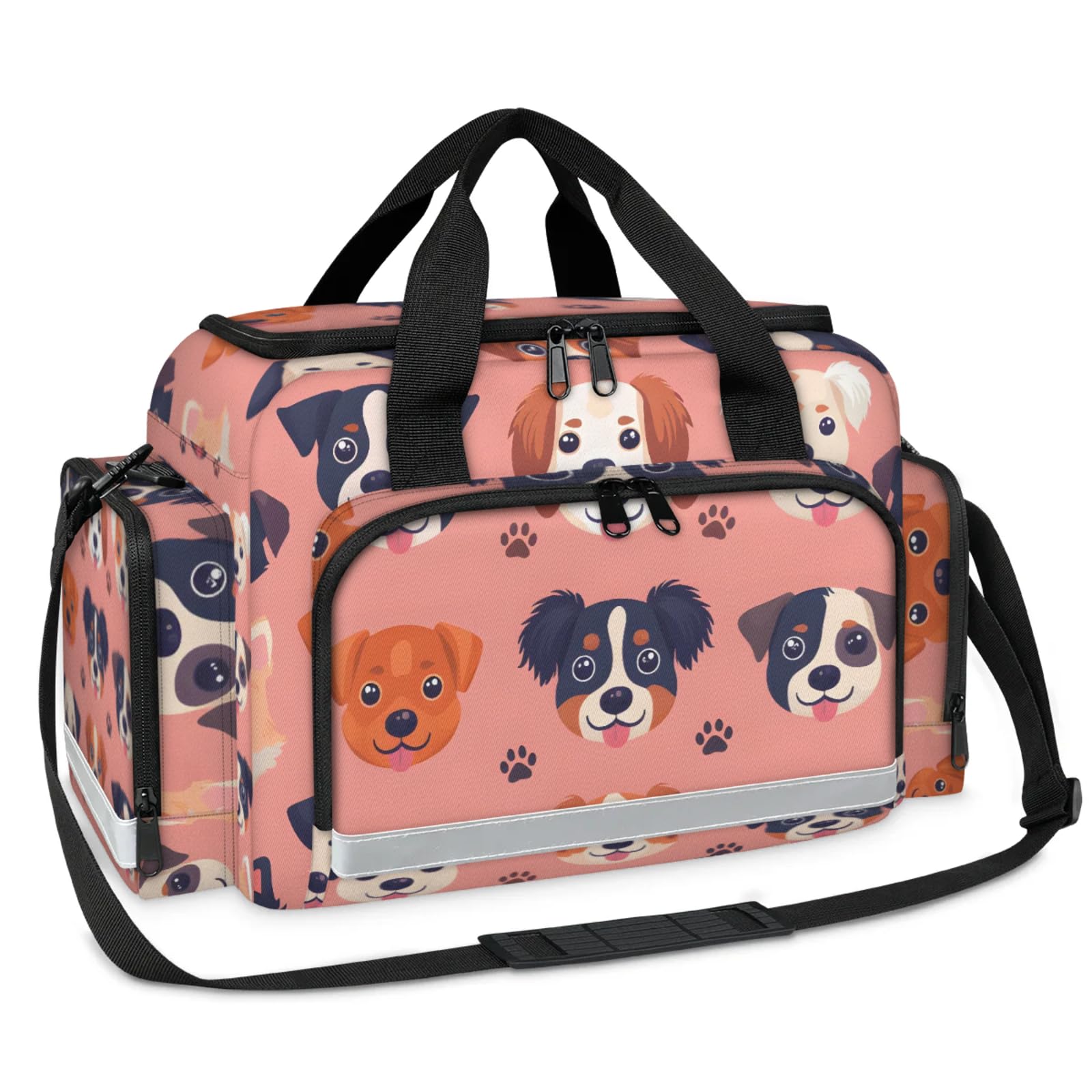 GzLeyigou First Aid Bags Empty, Smart Dog Emergency Bag First Aid Kit Multiple Compartment Kit Carrier On Call Trauma Bag For Paramedics Emergency Medical Supplies Kit