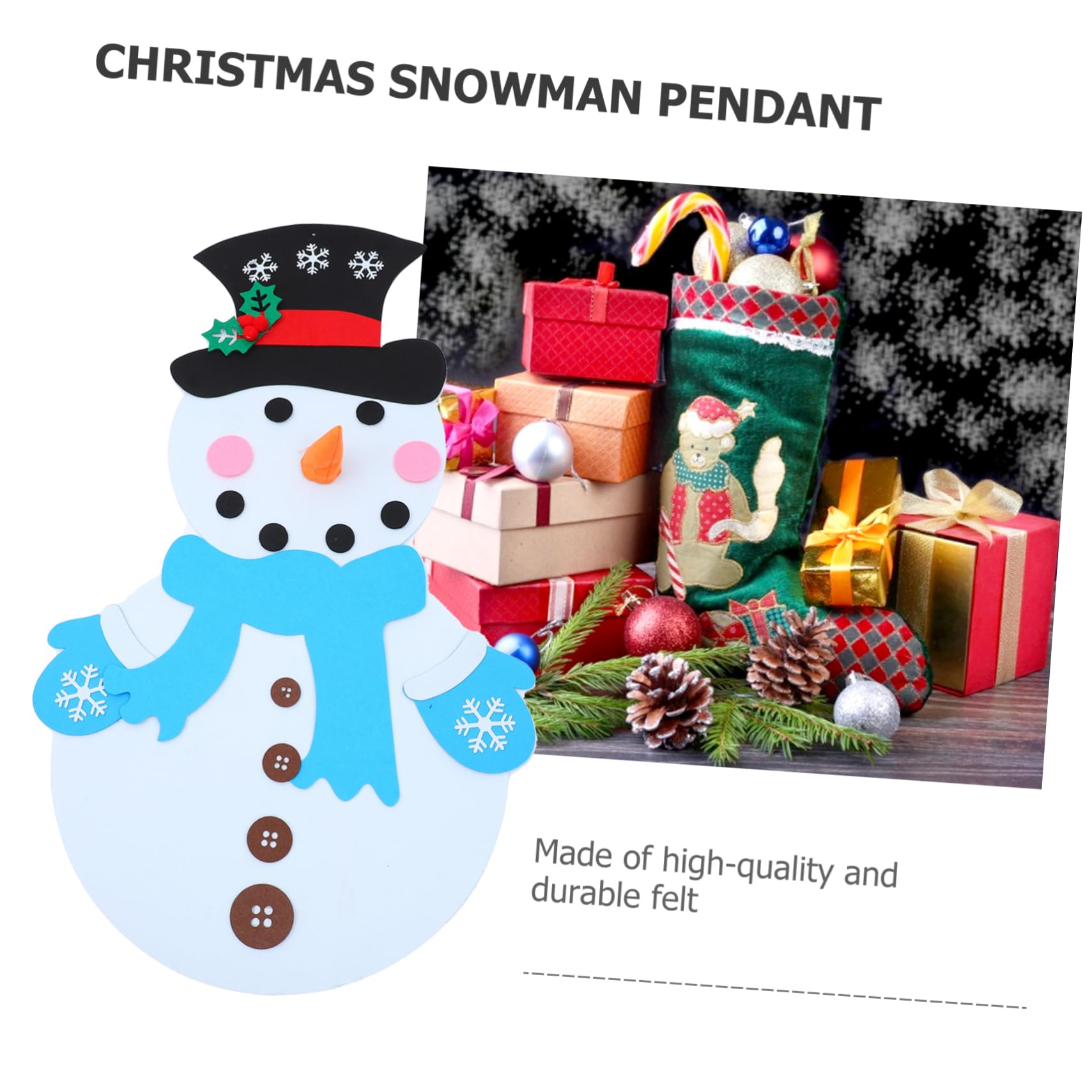 IMIKEYA 3 Sätze Ornament schneemann DIY Spiele kit weihnachtsschneemann bausatz selber Machen weihnachtsbasteln Weihnachts basteln Weihnachtsdekorationsset selber Machen Festivalbedarf