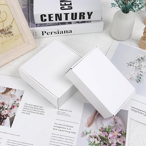 Miniatura 24 de Cajas de envío pequeñas de 6 x 4 x 2 pulgadas para pequeñas empresas, paquete de 30 cajas de correo moradas, caja de embalaje de cartón corrugado