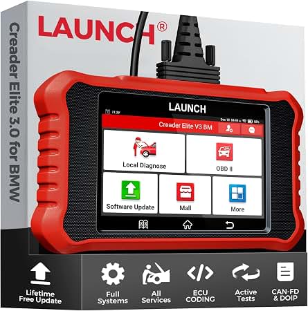 Amazon.com: LAUNCH Creader Elite V3.0 for BMW OBD2 Scanner, Full