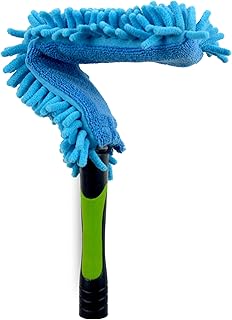 EVERSPROUT Flexible Microfiber Ceiling & Fan Duster (Pole Sold Separately) | 17'' Duster Including Hand-Grip, Removable & Washable Sleeve | Bends to Clean Any Fan Blade | Twists onto Threaded Poles
